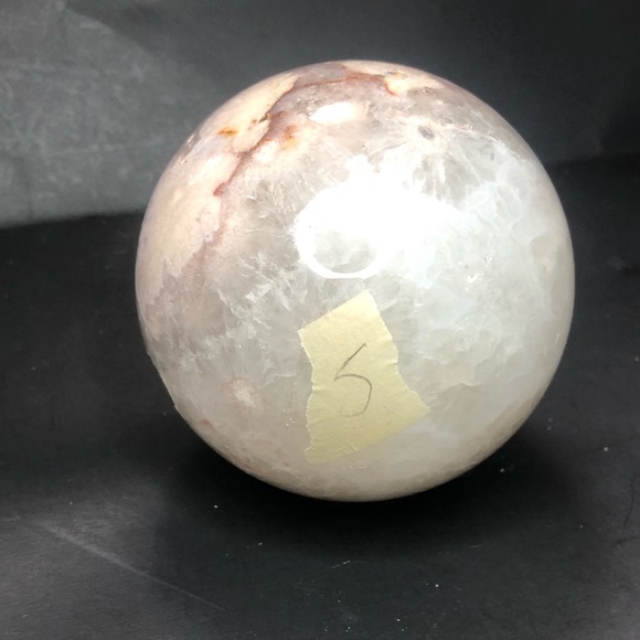 Pink Amethyst & Flower Agate Sphere 5 - Picture 7 of 9